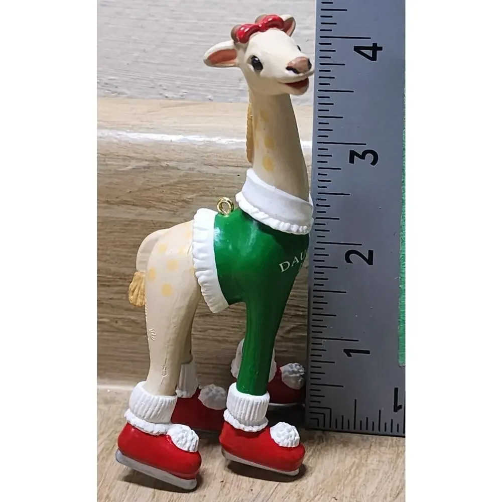 Hallmark Keepsake Daughter Giraffe Christmas Ornament 4.5 in 1993 Bendable
